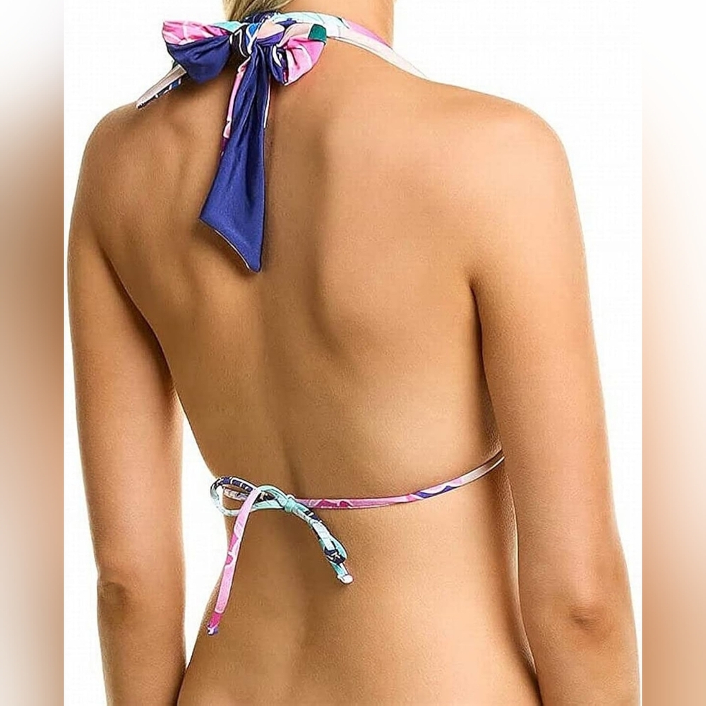 Trina Turk Opulent Oasis Triangle Bra Bikini Top - Picture 2 of 3
